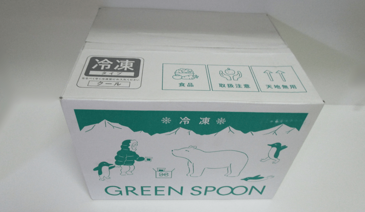 GREEN SPOON（グリーンスプーン）のダンボール