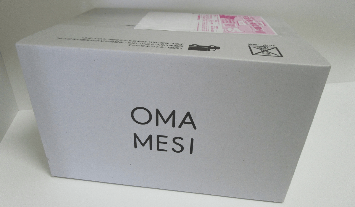 OMA MESI（おまめし）のダンボール